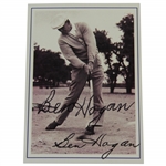 Ben Hogan Signed Career Highlights Golf Card JSA ALOA