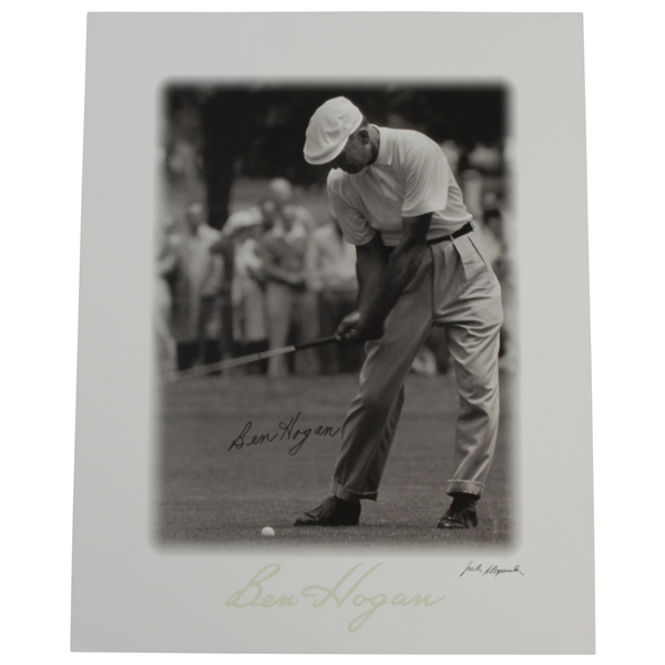 Ben Hogan Signed 8x10 Jules Alexander Photo Print - Near Contact JSA ALOA