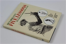 Ben Hogan Twice-Signed 'Ben Hogan's Five Lessons: Fundamentals of Golf' Book JSA ALOA