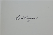 Ben Hogan Twice-Signed 'Ben Hogan's Five Lessons: Fundamentals of Golf' Book JSA ALOA