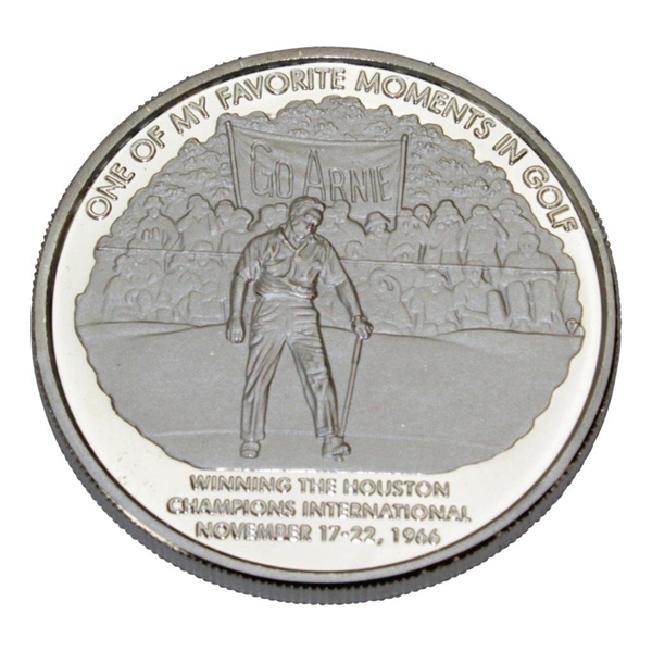One Of My Favorite Moments In Golf 1oz Silver Arnold Palmer Coin - 1966 Houston Champions
