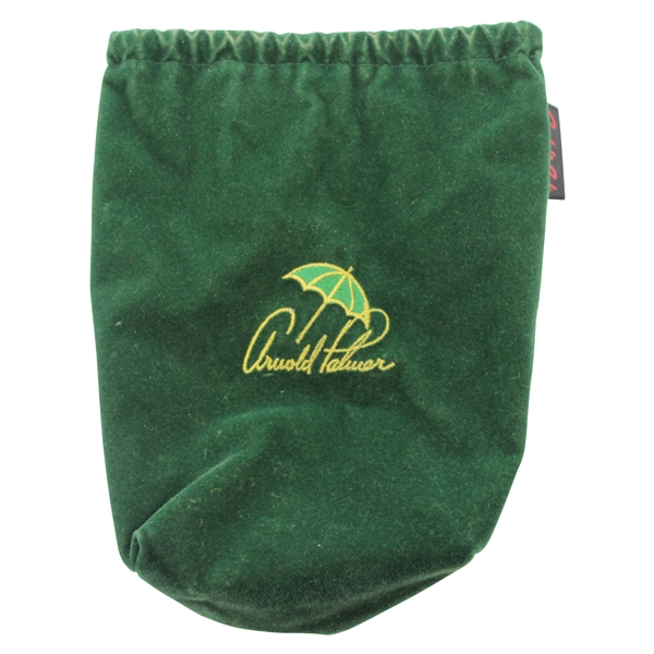 Classic Green Arnold Palmer with Umbrella Logo Green Valuable Pouch By Caddi-Sak