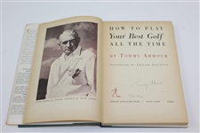 Tommy Armour Signed 1953 'How To Play Your Best Golf All the Time' Book JSA ALOA