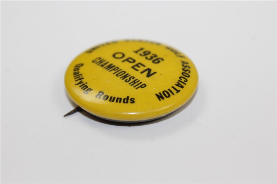 1936 USGA US Open Qualifying Rounds Contestant Pin