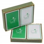 Two Masters Tournament Green & White Decks of Playing Cards - Used