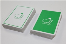 Two Masters Tournament Green & White Decks of Playing Cards - Used
