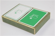 Two Masters Tournament Green & White Decks of Playing Cards - Used