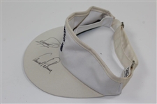 Arnold Palmer & Fuzzy Zoeller Signed Shark Shootout Grand Cypress Resort Visor JSA ALOA