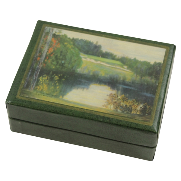 Late 1950s Pine Valley 5th Hole Spalding Golf Ball Box - Erwin Barrie