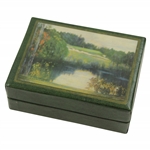 Late 1950s Pine Valley 5th Hole Spalding Golf Ball Box - Erwin Barrie