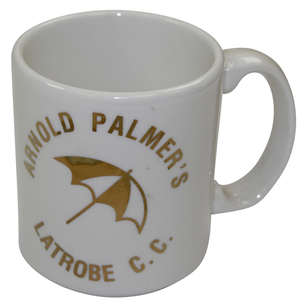 Arnold Palmer's Latrobe Country Club' 1970's Shine Coffee Cup - Used At Club