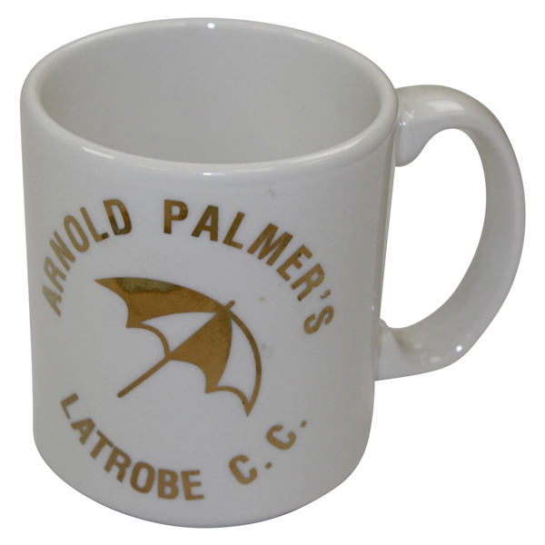 Arnold Palmers Latrobe Country Club 1970s Shine Coffee Cup - Used At Club