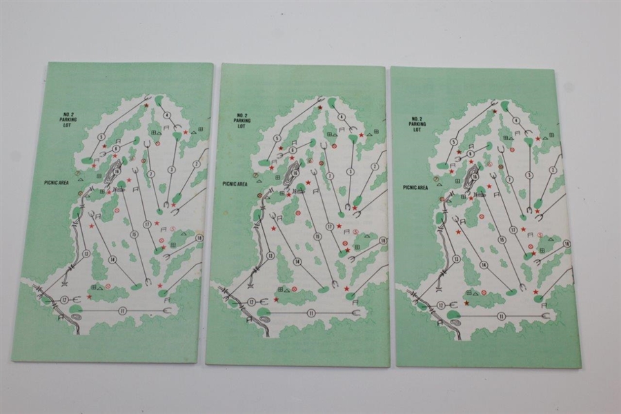 Nice (9) Masters Tournament Spectator Guides - 1977-78, 1980, 1984-85, 1987-90