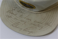 Gary Player Signed 1974 Masters Tournament Winning Worn Harbour Island Hat - Wow! JSA ALOA
