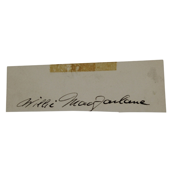Willie MacFarlane Signed Cut JSA ALOA