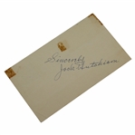 Jock Hutchison Signed 1959 Postcard JSA ALOA