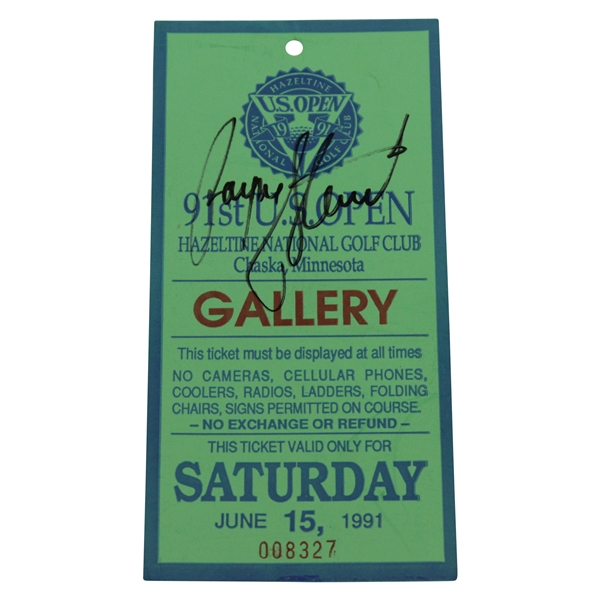 Payne Stewart Signed 1991 US Open at Hazeltine National GC Saturday Ticket #008327 JSA ALOA