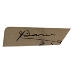 Jim Barnes Signed Cut JSA ALOA