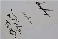 Gary Player, Billy Casper, & Tom Watson Signed 3x5 Cards JSA ALOA
