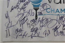 Tiger Woods, Rory, Sergio, & Field Signed 2018 Valspar Championship Flag JSA ALOA