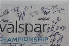 Tiger Woods, Rory, Sergio, & Field Signed 2018 Valspar Championship Flag JSA ALOA