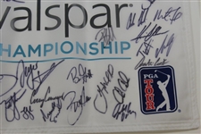 Tiger Woods, Rory, Sergio, & Field Signed 2018 Valspar Championship Flag JSA ALOA