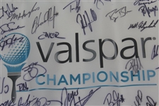 Tiger Woods, Rory, Sergio, & Field Signed 2018 Valspar Championship Flag JSA ALOA