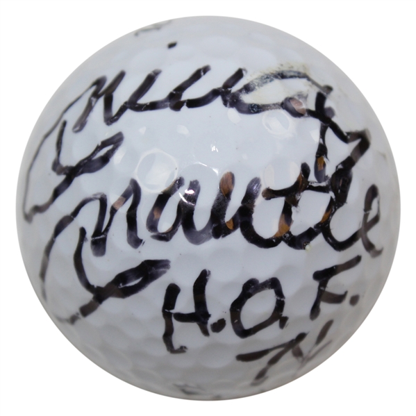 Mickey Mantle Signed Top-Flite Golf Ball with H.O.F. 74 Notation PSA/DNA #L49976