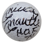 Mickey Mantle Signed Top-Flite Golf Ball with H.O.F. 74 Notation PSA/DNA #L49976