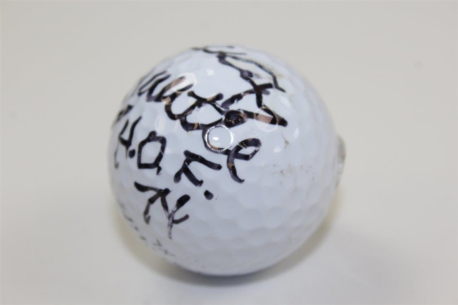 Mickey Mantle Signed Top-Flite Golf Ball with 'H.O.F. 74' Notation PSA/DNA #L49976