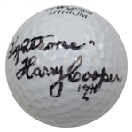 Lighthorse Harry Cooper Signed NW Gold Lithium Logo Golf Ball JSA FULL #B79679