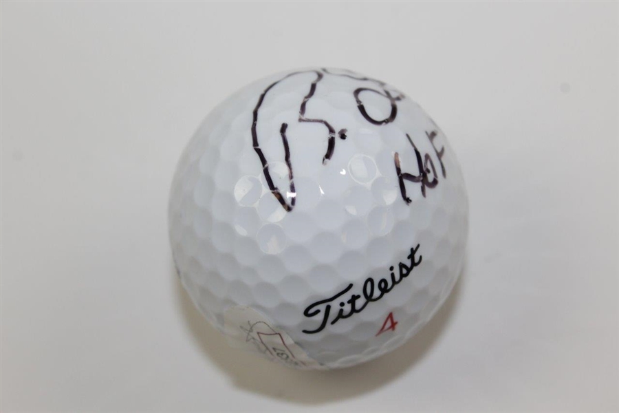 Bernhard Langer Signed Titleist Golf Ball with HoF 2002' Notation JSA #H82337