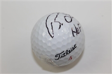 Bernhard Langer Signed Titleist Golf Ball with HoF 2002' Notation JSA #H82337