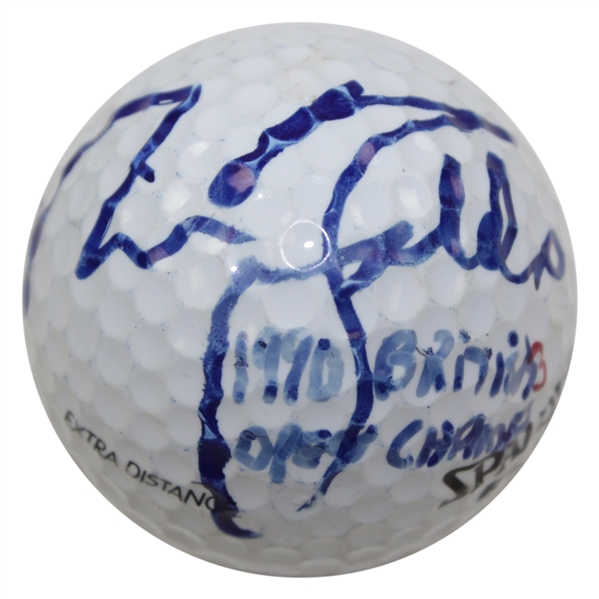 Nick Faldo Signed Spalding Golf Ball with 1990 British Open Champ Notation JSA #E91693