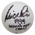 Nick Price Signed Tour Plus Golf Ball with 1994 British Open Champ Notation JSA #E91727