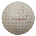 President Dwight Eisenhower Personal Spalding Dot #2 MR. PRESIDENT Golf Ball with Use