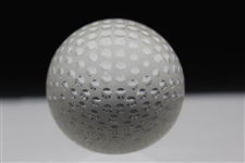 Tiffany & Co Luxury Leaded Crystal Art Glass Golf Ball Paperweight - Holes