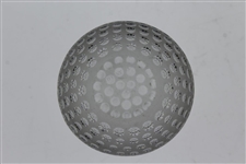 Tiffany & Co Luxury Leaded Crystal Art Glass Golf Ball Paperweight - Holes
