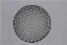Tiffany & Co Luxury Leaded Crystal Art Glass Golf Ball Paperweight - Holes
