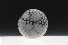 Tiffany & Co Luxury Leaded Crystal Art Glass Golf Ball Paperweight - Dots