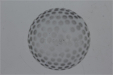 Tiffany & Co Luxury Leaded Crystal Art Glass Golf Ball Paperweight - Dots