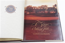 75 Years At Oakland Hills CC History Book With Letter From Author To Club President