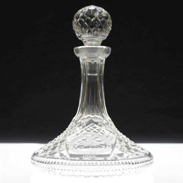 1988 AT&T National Pro AM Pebble Beach Crystal Decanter
