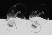 2005 Bobby Jones Grand Slam 75th Anniversary Snifter Glasses in Original Atlanta Athletic Club Case