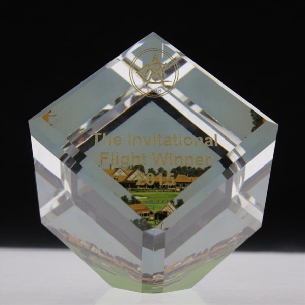 2015 Atlanta Athletic Club The Invitational Flight Winner Sterling Glass Cube