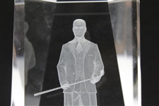 2002 Atlanta Athletic Club The Invitational Flight Winner Glass Bobby Jones Light Display Trophy