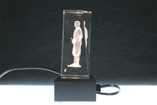 2007 Atlanta Athletic Club The Invitational Flight Runner-Up Glass Bobby Jones Light Display Trophy