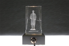 2007 Atlanta Athletic Club The Invitational Flight Runner-Up Glass Bobby Jones Light Display Trophy