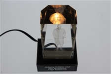 2007 Atlanta Athletic Club The Invitational Flight Runner-Up Glass Bobby Jones Light Display Trophy