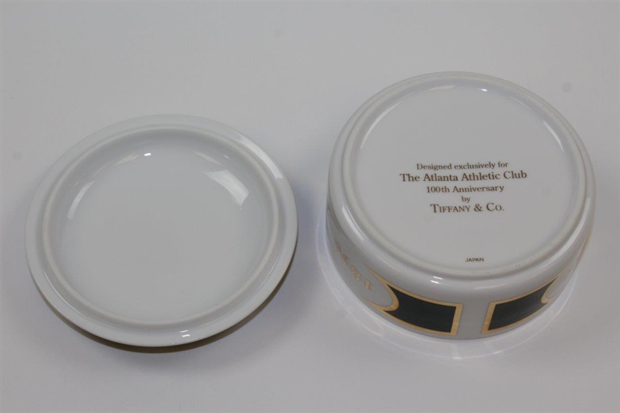 Atlanta Athletic Club Tiffany & Co. 100th Anniversary Dish with 'Clubhouse' Lid